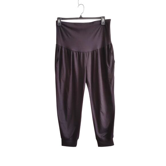 Threads 4 Thought Reactive Maternity Black Large Jogger Pants Pockets Soft NWOT - Picture 1 of 7